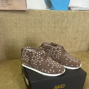 AKID Brand Brown Suede Moccasin Booties